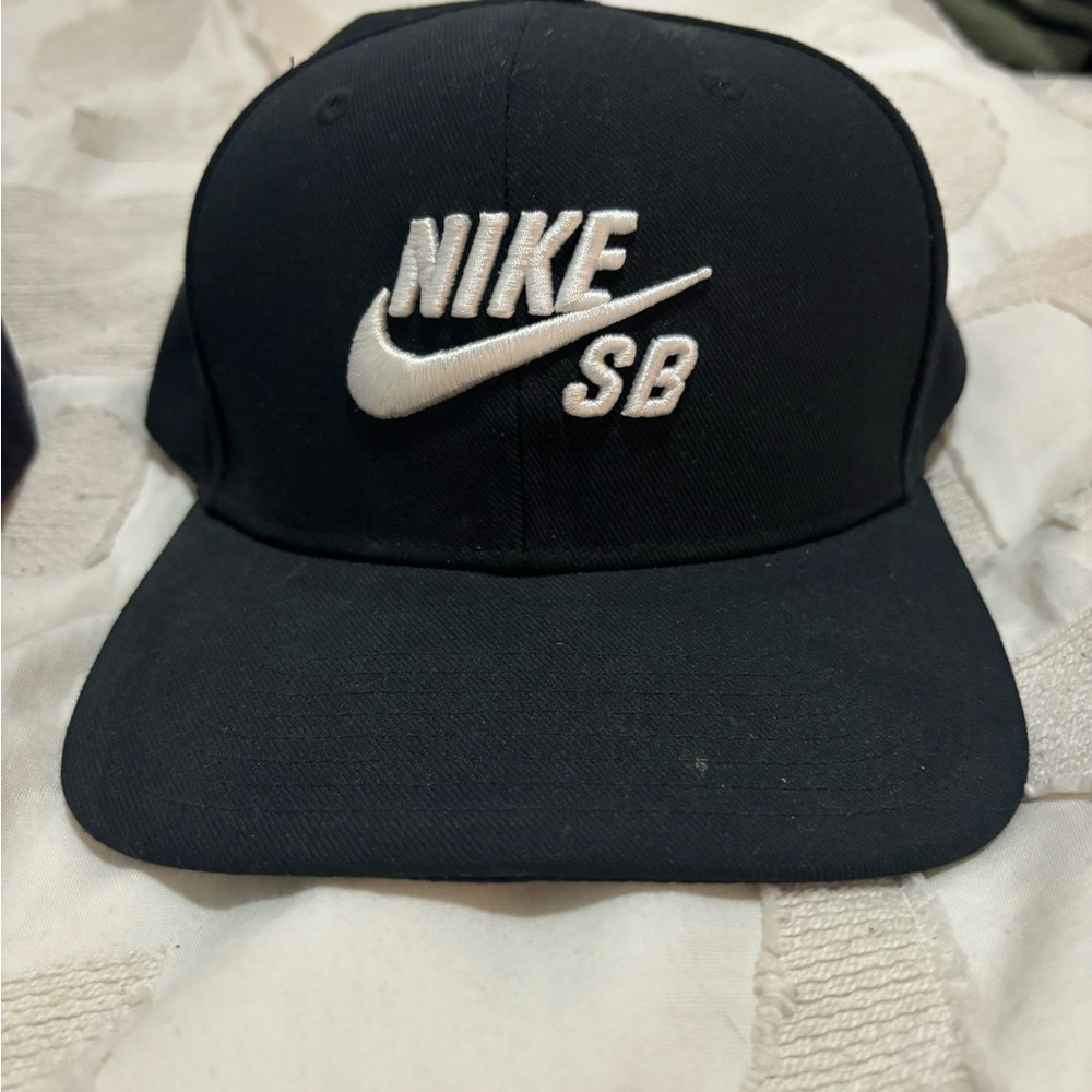 Nike SB Black Cap with White Logo